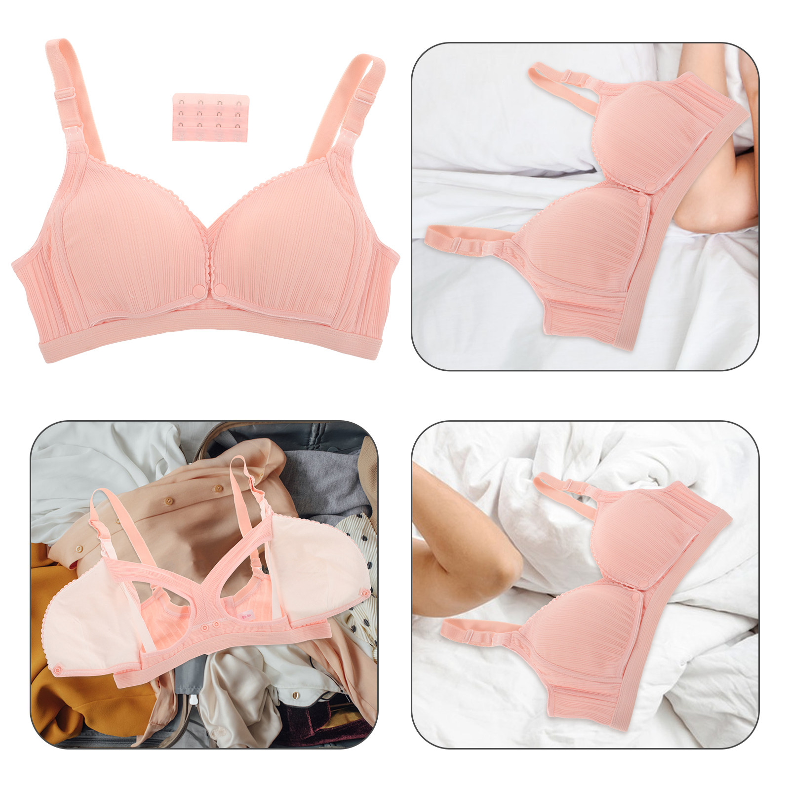 Nursing Bra Clip - Nursing Bra Breastfeeding Maternity Bra Pink
