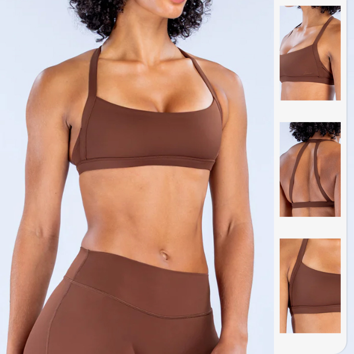 Sports Bra Racerback - Yoga Sports Bra Women's Shockproof Push