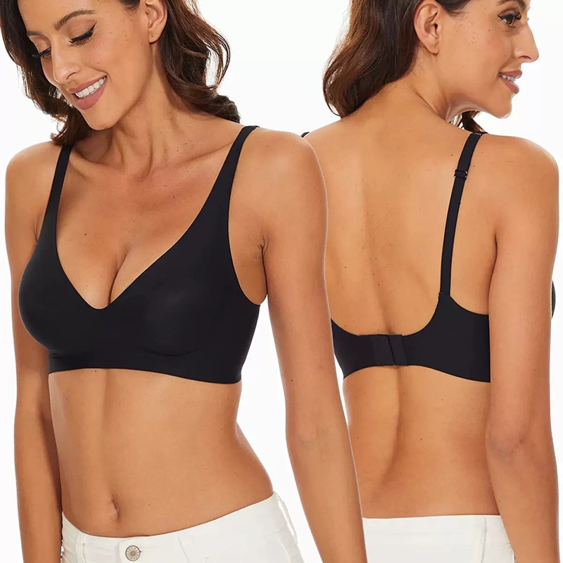Sexy Seamless Jelly Bra S-4XL  - đánh giá và giá Plunge Bra Push Up