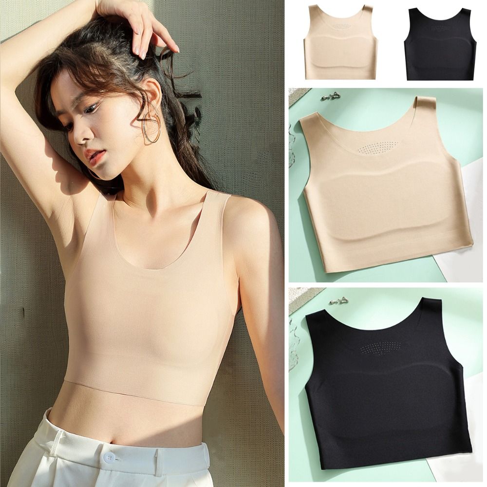 Women Ice Silk Seamless Wirele - đánh giá và giá Plunge Bra Push Up