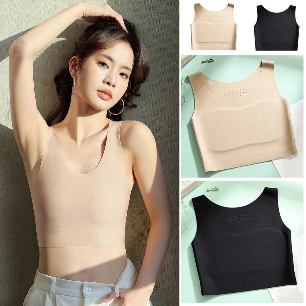 Women Ice Silk Seamless Wirele - đánh giá và giá Plunge Bra Push Up