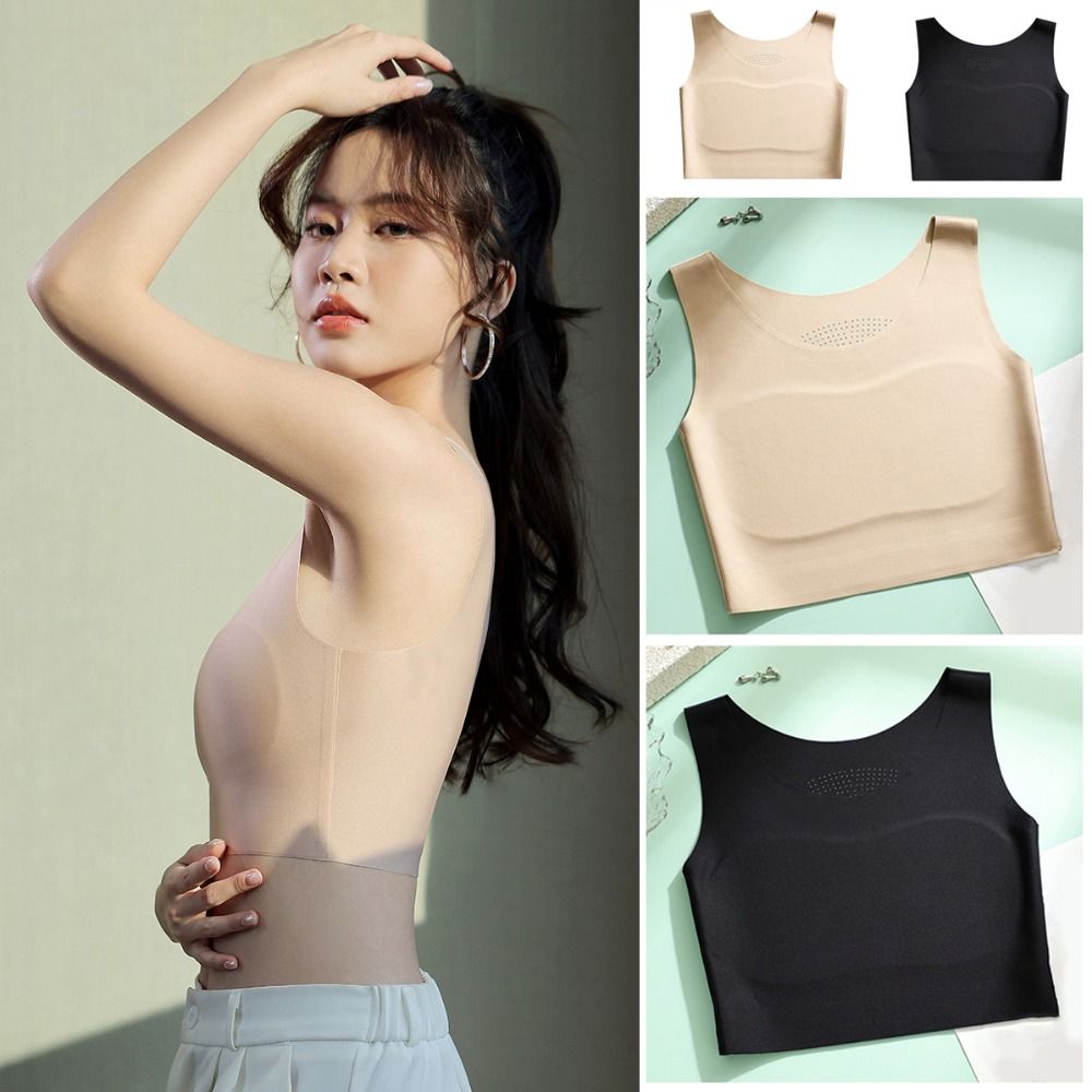 Women Ice Silk Seamless Wirele - đánh giá và giá Plunge Bra Push Up