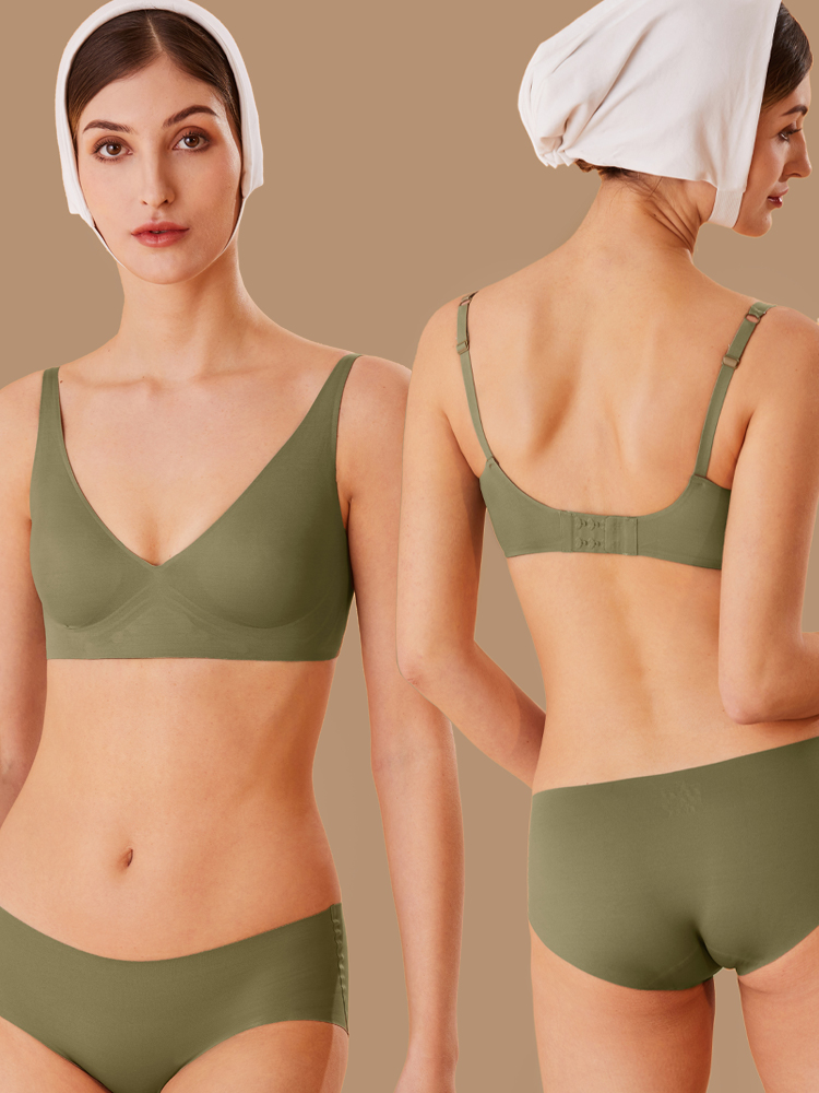 FINETOO One-piece Seamless Bra - đánh giá và giá Mastectomy Bra Pocket