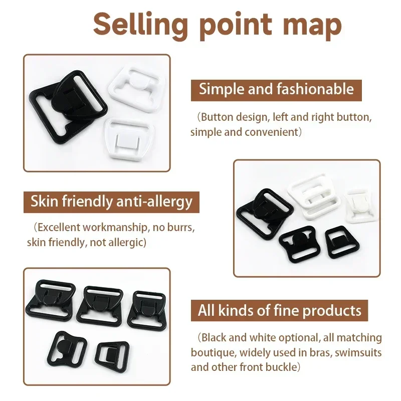 100Sets 12-20mm Sewing Plastic - đánh giá và giá Nursing Bra Clip