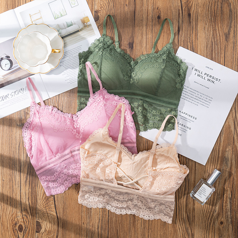 3D Ren Quần Lót Liền Mạch Áo N - đánh giá và giá Lace Bralette Set